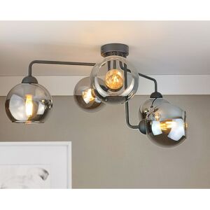 MLAMP.pl Modern Black Loft Ceiling Light with Glass Balls - Ceiling Light MLAMP.pl Modern Black Loft Ceiling Light with Glass Balls - Ceiling Light