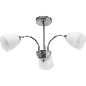 17 Stories Shina 3 light Semi Flush Ceiling Pendant Light Silver;Satin Nickel;Nickel 30cm H X 62cm W X 62cm D 17 Stories Shina 3 light Semi Flush Ceiling Pendant Light Silver;Satin Nickel;Nickel 30cm H X 62cm W X 62cm D