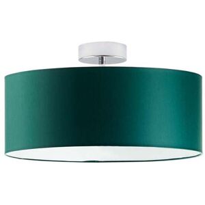 17 Stories Audriona 1-Light Semi Flush Mount Chrome/Bottle Green 30cm H x 40cm W x 40cm D 17 Stories Audriona 1-Light Semi Flush Mount Chrome/Bottle Green 30cm H x 40cm W x 40cm D
