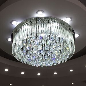 Mercer41 Marsh 1-Light LED Flush Mount Crystal/Metal 35cm H x 80cm W x 80cm D Mercer41 Marsh 1-Light LED Flush Mount Crystal/Metal 35cm H x 80cm W x 80cm D