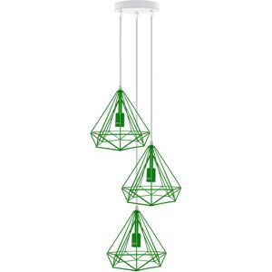 Fairmont Park Marquee 3 - Light Cluster Geometric Pendant Green 124.5cm H X 45cm W X 45cm D Fairmont Park Marquee 3 - Light Cluster Geometric Pendant Green 124.5cm H X 45cm W X 45cm D