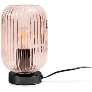 Fairmont Park Showstead 22.5cm Glass Table Lamp - Pink & Black Pink/Black 20cm H X 14cm W X 14cm D Fairmont Park Showstead 22.5cm Glass Table Lamp - Pink & Black Pink/Black 20cm H X 14cm W X 14cm D