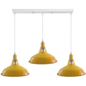 Breakwater Bay 3 - Light Kitchen Island Bowl Pendant Yellow 119.5cm H X 75cm W X 30cm D Breakwater Bay 3 - Light Kitchen Island Bowl Pendant Yellow 119.5cm H X 75cm W X 30cm D