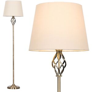 Marlow Home Co. Tegan 151cm Traditional Floor Lamp Beige/Brass 151cm H X 35cm W X 35cm D Marlow Home Co. Tegan 151cm Traditional Floor Lamp Beige/Brass 151cm H X 35cm W X 35cm D