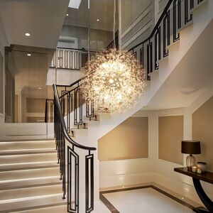 Etta Avenue Dandelion 16-Light Sputnik Crystal Chandelier Starburst Sunburst Ceiling Lighting Chrome 60cm H X 60cm W X 60cm D Etta Avenue Dandelion 16-Light Sputnik Crystal Chandelier Starburst Sunburst Ceiling Lighting Chrome 60cm H X 60cm W X 60cm D