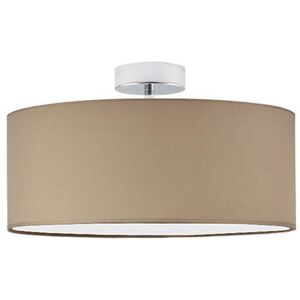 17 Stories Audriona 1-Light Semi Flush Mount Beige/Chrome 30cm H x 40cm W x 40cm D 17 Stories Audriona 1-Light Semi Flush Mount Beige/Chrome 30cm H x 40cm W x 40cm D