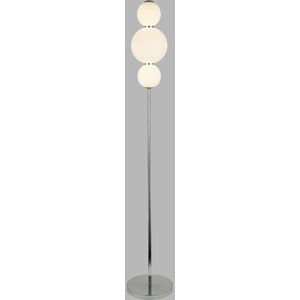Brayden Studio Jasleen 151cm LED Novelty Floor Lamp Chrome 151cm H X 25cm W X 25cm D Brayden Studio Jasleen 151cm LED Novelty Floor Lamp Chrome 151cm H X 25cm W X 25cm D