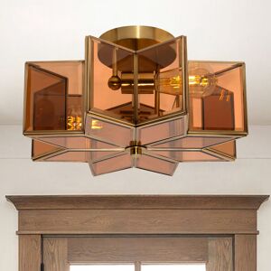 Rio Aire 2 - Light 41cm Unique/Statement Star Semi Flush Mount Light Tawny 22.5cm H X 41cm W X 41cm D Rio Aire 2 - Light 41cm Unique/Statement Star Semi Flush Mount Light Tawny 22.5cm H X 41cm W X 41cm D