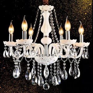 Mercer41 Alford Crystal Chandelier Chrome 60cm H x 55cm W x 60cm D Mercer41 Alford Crystal Chandelier Chrome 60cm H x 55cm W x 60cm D