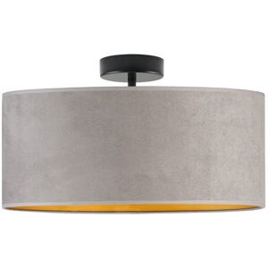 Canora Grey Alyssha 2-Light 40cm Semi Flush Mount Black/Grey/Gold 30cm H X 40cm W X 40cm D Canora Grey Alyssha 2-Light 40cm Semi Flush Mount Black/Grey/Gold 30cm H X 40cm W X 40cm D