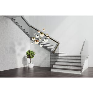 Corrigan Studio Othello 14-Light Unique / Statement LED Chandelier Gold;Chrome;Polished Chrome;Polished Brass;Copper 3.5cm H X 70cm W X 70cm D Corrigan Studio Othello 14-Light Unique / Statement LED Chandelier Gold;Chrome;Polished Chrome;Polished Brass;Copper 3.5cm H X 70cm W X 70cm D