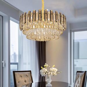 Fairmont Park Boody 10-Light Crystal Chandelier Rose Gold 26cm H X 60cm W X 60cm D Fairmont Park Boody 10-Light Crystal Chandelier Rose Gold 26cm H X 60cm W X 60cm D