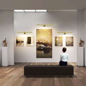 17 Stories Pack Of 2 Rechargeable Picture Light, Indoor Wall Light, Magnetic, Dimmable And 3 Colours Gold 6.5cm H X 40cm W X 16cm D 17 Stories Pack Of 2 Rechargeable Picture Light, Indoor Wall Light, Magnetic, Dimmable And 3 Colours Gold 6.5cm H X 40cm W X 16cm D
