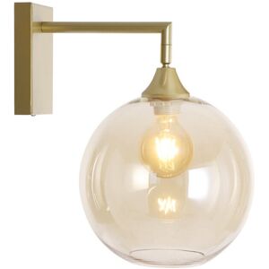 George Oliver Bonview 1-Light Sconce Amber/Gold 30cm H X 10cm W X 24cm D George Oliver Bonview 1-Light Sconce Amber/Gold 30cm H X 10cm W X 24cm D