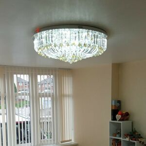 Mercer41 Marks 1 -Light LED Flush Mount Champagne 27cm H x 65cm W x 65cm D Mercer41 Marks 1 -Light LED Flush Mount Champagne 27cm H x 65cm W x 65cm D