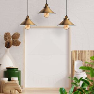 Breakwater Bay Gault 3 - Light Kitchen Island Cone Pendant Brass Breakwater Bay Gault 3 - Light Kitchen Island Cone Pendant Brass