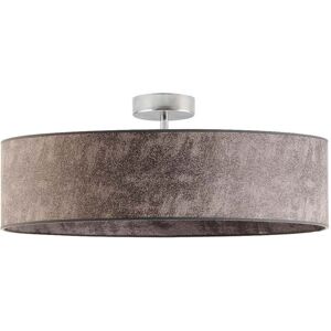 17 Stories Audriona 1-Light Semi Flush Mount Brushed Steel/Gray Melange 30cm H x 50cm W x 50cm D 17 Stories Audriona 1-Light Semi Flush Mount Brushed Steel/Gray Melange 30cm H x 50cm W x 50cm D