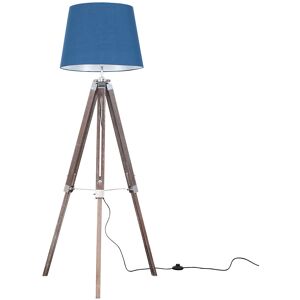 Brayden Studio Bella Vista 153cm Tripod Floor Lamp Navy Blue Brayden Studio Bella Vista 153cm Tripod Floor Lamp Navy Blue