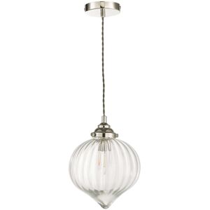 Fairmont Park Abdimalik 1 - Light Pendant Polished Nickel 25.5cm H X 20cm W Fairmont Park Abdimalik 1 - Light Pendant Polished Nickel 25.5cm H X 20cm W