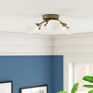 Zipcode Design Elva Contemporary and Stylish Ceiling Light Fitting Antique Brass 15cm H X 48cm W X 48cm D Zipcode Design Elva Contemporary and Stylish Ceiling Light Fitting Antique Brass 15cm H X 48cm W X 48cm D