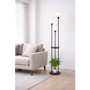 ZMH 163cm Tray Table Floor Lamp black E27 fabric shade 163cm H X 22cm W X 22cm D ZMH 163cm Tray Table Floor Lamp black E27 fabric shade 163cm H X 22cm W X 22cm D
