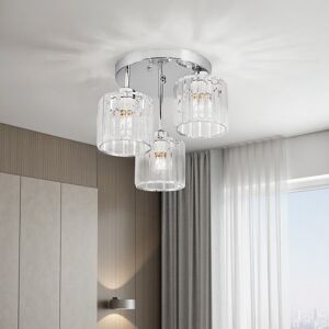 Fairmont Park Flush Mount Polished Chrome 28cm H X 31cm W X 31cm D Fairmont Park Flush Mount Polished Chrome 28cm H X 31cm W X 31cm D