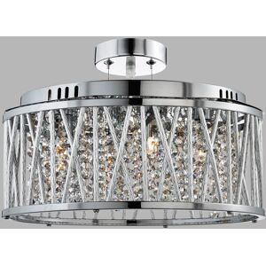 Etta Avenue Ashlynn 5-Light Semi Flush Mount Chrome 16.5cm H X 40cm W X 40cm D Etta Avenue Ashlynn 5-Light Semi Flush Mount Chrome 16.5cm H X 40cm W X 40cm D