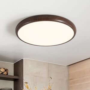 Ivy Bronx Modern Round LED Flush Mount Ceiling Light Walnut 5.5cm H X 40cm W X 40cm D Ivy Bronx Modern Round LED Flush Mount Ceiling Light Walnut 5.5cm H X 40cm W X 40cm D