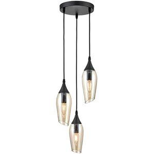 Corrigan Studio Corbin 3 - Light Cluster Pendant Amber 68cm H X 0cm W X 0cm D Corrigan Studio Corbin 3 - Light Cluster Pendant Amber 68cm H X 0cm W X 0cm D
