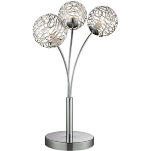 Metro Katelynn 47cm Table Lamp Silver 47cm H X 32cm W X 32cm D Metro Katelynn 47cm Table Lamp Silver 47cm H X 32cm W X 32cm D