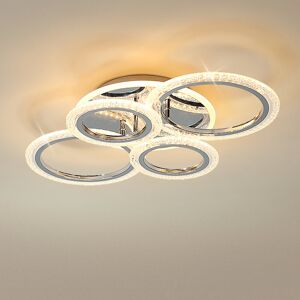 Blue Elephant Elora 4 - Light 58cm Unique Acrylic LED Flush Mount Chrome 10cm H X 58cm W X 41cm D Blue Elephant Elora 4 - Light 58cm Unique Acrylic LED Flush Mount Chrome 10cm H X 58cm W X 41cm D