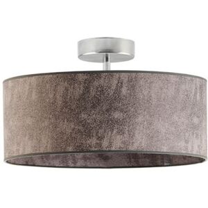 17 Stories Audriona 1-Light Semi Flush Mount Brushed Steel/Gray Melange 25cm H x 30cm W x 30cm D 17 Stories Audriona 1-Light Semi Flush Mount Brushed Steel/Gray Melange 25cm H x 30cm W x 30cm D