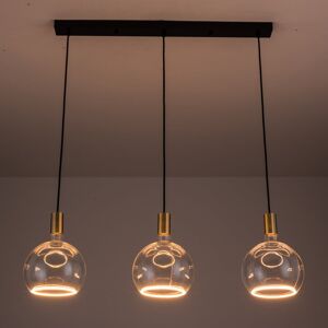 Breakwater Bay Akers 3 - Light Kitchen Island Pendant Black/Gold 2.50cm H X 86cm W X 6cm D Breakwater Bay Akers 3 - Light Kitchen Island Pendant Black/Gold 2.50cm H X 86cm W X 6cm D