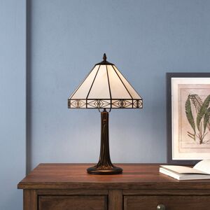 Lark Manor Barfleur 48Cm Espresso Tiffany Style Cream Glass Table Lamp Antique Brass 48cm H X 30cm W X 30cm D Lark Manor Barfleur 48Cm Espresso Tiffany Style Cream Glass Table Lamp Antique Brass 48cm H X 30cm W X 30cm D