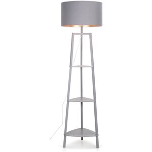 Latitude Run Aidrian 155cm Tripod Floor Lamp Grey/Grey/Copper 155cm H X 39cm W X 39cm D Latitude Run Aidrian 155cm Tripod Floor Lamp Grey/Grey/Copper 155cm H X 39cm W X 39cm D