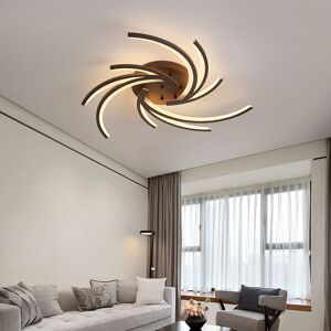 Ivy Bronx Led Ceiling Light 2042K-5 102 Cm, 200W With Remote Control Light Color/ Brightness Adjustable Dimmable Acrylic Shade Coffee Color Painted Metal Frame Golden 10cm H x 87cm W x 87cm D Ivy Bronx Led Ceiling Light 2042K-5 102 Cm, 200W With Remote Control Light Color/ Brightness Adjustable Dimmable Acrylic Shade Coffee Color Painted Metal Frame Golden 10cm H x 87cm W x 87cm D