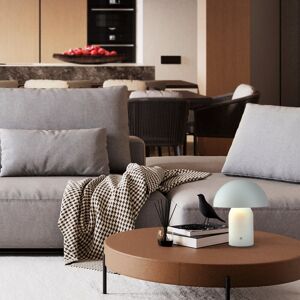 Modern Rechargeable Mushroom Table Lamp With Touch Dimmer Button By 17 Stories Matte White 25cm H X 20cm W X 20cm D Modern Rechargeable Mushroom Table Lamp With Touch Dimmer Button By 17 Stories Matte White 25cm H X 20cm W X 20cm D