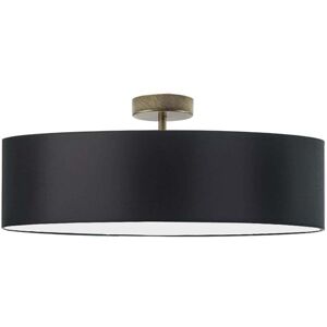 17 Stories Audriona 1-Light Semi Flush Mount Black/Antique Gold 30cm H x 50cm W x 50cm D 17 Stories Audriona 1-Light Semi Flush Mount Black/Antique Gold 30cm H x 50cm W x 50cm D