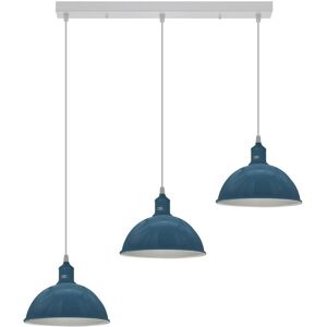 Latitude Run Labeeba 3-Light Kitchen Island Dome Pendant Dark Blue 271.78cm H X 177.8cm W X 53.34cm D Latitude Run Labeeba 3-Light Kitchen Island Dome Pendant Dark Blue 271.78cm H X 177.8cm W X 53.34cm D