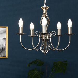 Mercer41 Basile 5-Light Candle Style Chandelier Chrome 86.5cm H x 46cm W x 46cm D Mercer41 Basile 5-Light Candle Style Chandelier Chrome 86.5cm H x 46cm W x 46cm D