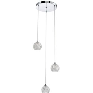 Mercer41 Heiser 3-Light Cluster Dome Pendant Polished Chrome 25cm H X 25cm W X 25cm D Mercer41 Heiser 3-Light Cluster Dome Pendant Polished Chrome 25cm H X 25cm W X 25cm D