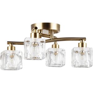 Fairmont Park Glass Flush Mount Antique Brass 16cm H X 35cm W X 35cm D Fairmont Park Glass Flush Mount Antique Brass 16cm H X 35cm W X 35cm D