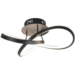 Mercury Manz 41.5cm LED Semi Flush Mount Black;Black 12.5cm H X 41.5cm W X 41.5cm D Mercury Manz 41.5cm LED Semi Flush Mount Black;Black 12.5cm H X 41.5cm W X 41.5cm D