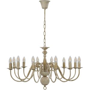 Lily Manor Cheeks 12-Light Candle Style Chandelier Beige 45cm H X 80cm W X 80cm D Lily Manor Cheeks 12-Light Candle Style Chandelier Beige 45cm H X 80cm W X 80cm D