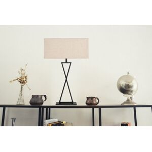 Metro Avory 64cm Rectangle Metal Narrow Table Lamp Beige/Black 64cm H X 40cm W X 17cm D Metro Avory 64cm Rectangle Metal Narrow Table Lamp Beige/Black 64cm H X 40cm W X 17cm D