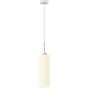 17 Stories Avaia 1 - Light Single Cylinder Pendant Ecru/Chrome 35cm H X 15cm W X 15cm D 17 Stories Avaia 1 - Light Single Cylinder Pendant Ecru/Chrome 35cm H X 15cm W X 15cm D