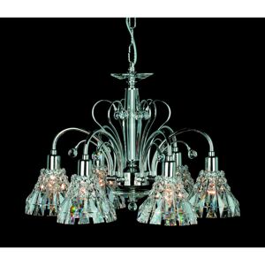 Mercer41 5-Light Shaded Chandelier Chrome 51cm H X 33cm W X 33cm D Mercer41 5-Light Shaded Chandelier Chrome 51cm H X 33cm W X 33cm D