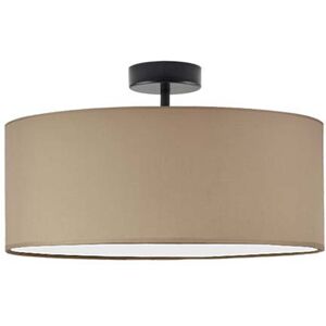 17 Stories Audriona 1-Light Semi Flush Mount Beige/Black 25cm H x 30cm W x 30cm D 17 Stories Audriona 1-Light Semi Flush Mount Beige/Black 25cm H x 30cm W x 30cm D