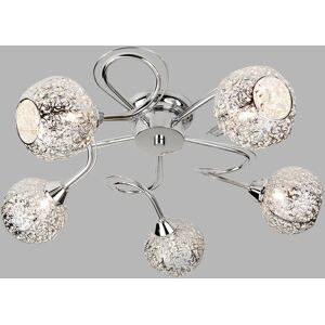 Latitude Run Darien 5-Light Semi Flush Mount Chrome 15cm H X 56cm W X 56cm D Latitude Run Darien 5-Light Semi Flush Mount Chrome 15cm H X 56cm W X 56cm D