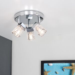 Fairmont Park Eshleman 3-Light Ceiling Spotlight Chrome 12.5cm H X 27.5cm W X 27.5cm D Fairmont Park Eshleman 3-Light Ceiling Spotlight Chrome 12.5cm H X 27.5cm W X 27.5cm D